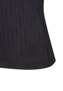 Women's Solid Back Zip T-Shirt - Black
