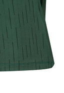 Women's Solid Back Zip T-Shirt - Dark Green