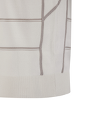 Men's Stripe Round Sweater - Ivory