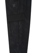 Men's Set Up Embo Jacquard Pants - Black