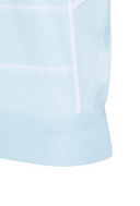 Women's Stripe Round Sweater - Ice Blue