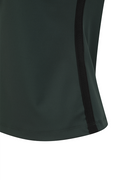 Women's Line Point Mock Neck T-Shirt - Dark Green