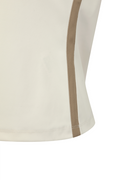 Women's Line Point Mock Neck T-Shirt - Ivory