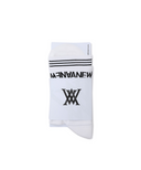 Men's Essential Middle Socks - White