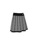 Women's Pattern Knit Skirt - Black