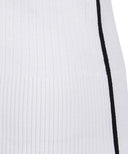 ANEW Golf Women's SM Stripe Texture Short Sleeve Sweater - White