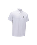 [Signature] Men's Crack Fabric Short T-Shirt - White