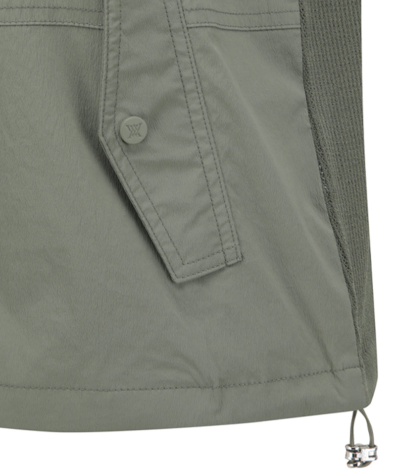 ANEW Golf Women's SM Hybrid Hoody Knit Vest - Light Khaki