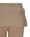 Women's Buckle Point A-Line Skirt - D/Beige