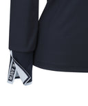 Women's Shoulder Block Long T-Shirt - Navy