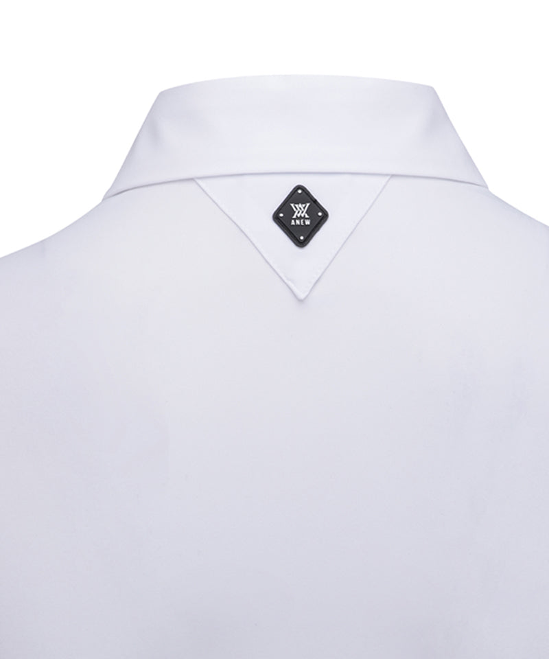 ANEW Golf Women's SM Logo Point Short T-Shirt - White – Anew Golf USA