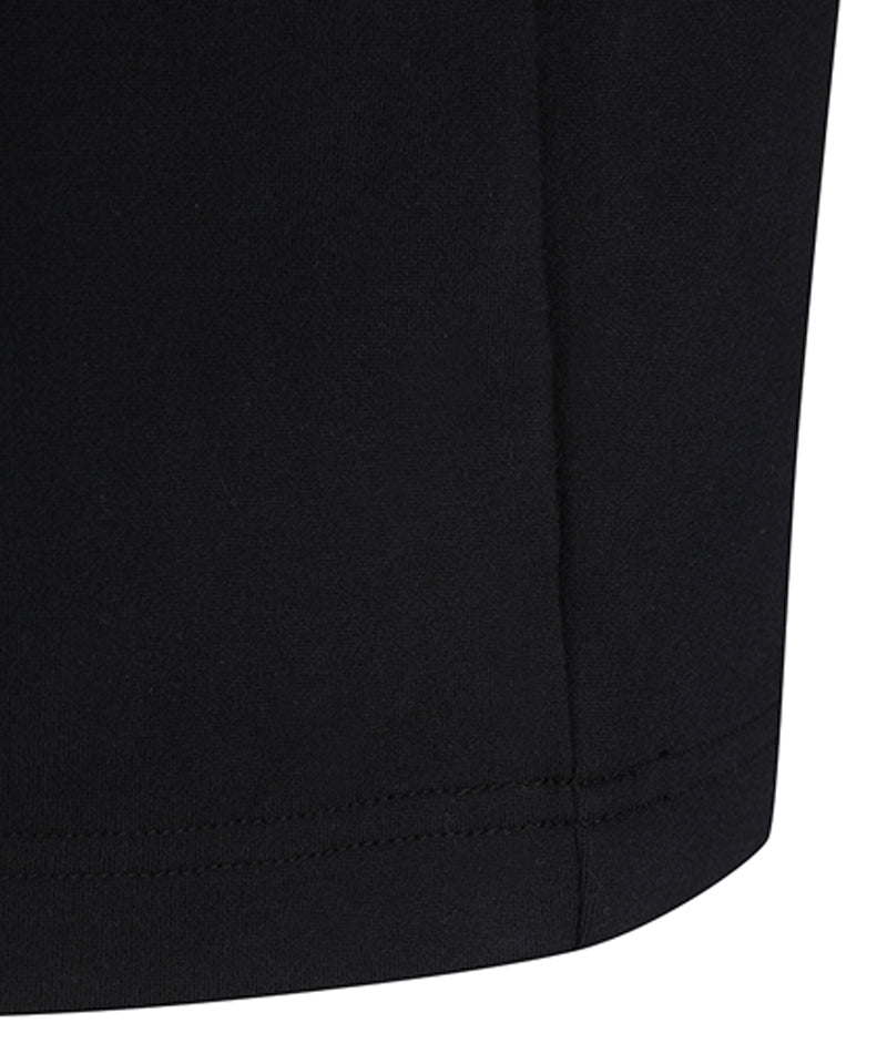 Men's Collar Half Zip Long T-shirt - Black