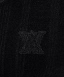 Women's Chenille Knit Hood Vest - Black