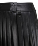 Anew Golf Women's SP Leather Like Pleated Skirt - Black