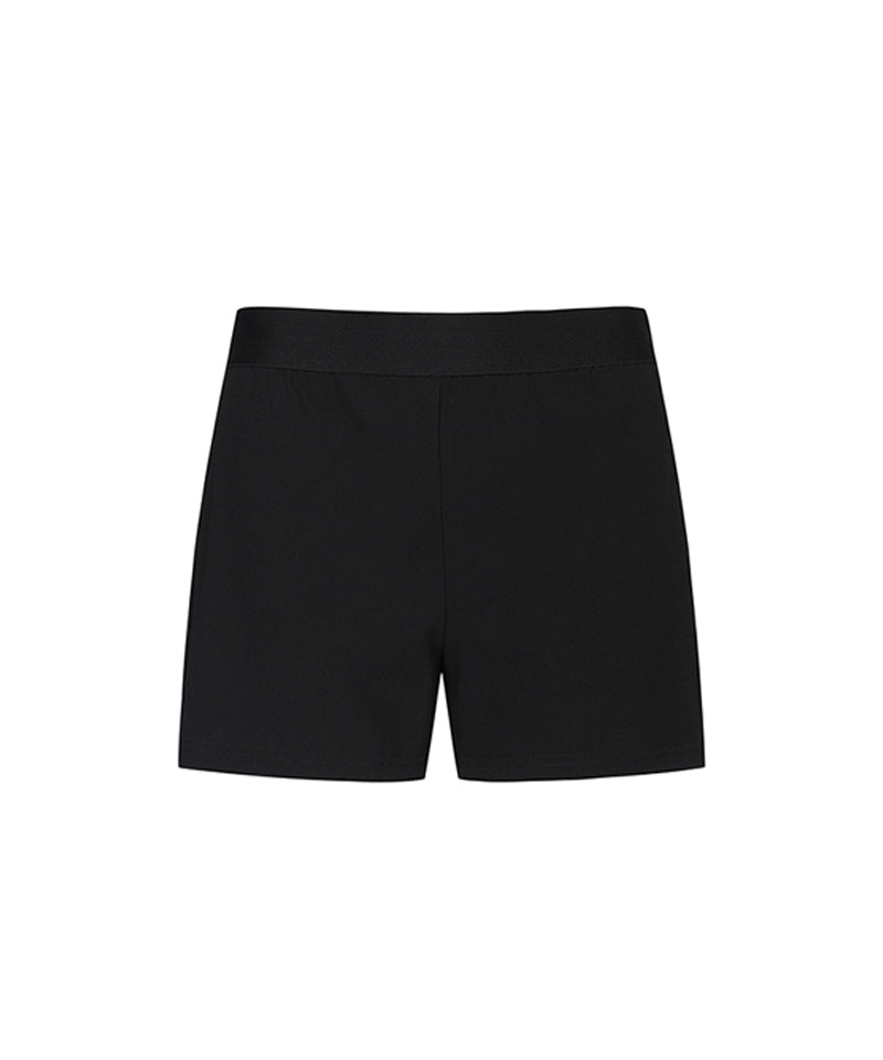 Women's Double Pleated Skirt - Black