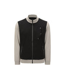 Men's Woven Hybrid Sweater Cardigan - Khaki Beige