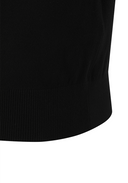Men's Diagonal Logo Knit Vest - Black