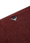 Men's Wave Textured Transition Short Sleeve T-Shirts - Burgundy