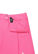 Women's Pleated Half Pants - Pink