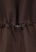 Women's Hooded Utility Safari Jacket - Brown