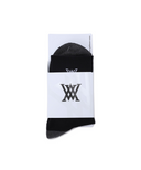 Women's Two Way Middle Socks - Black