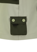 Women's Fabric Mix Cargo Skirt - Khaki Beige