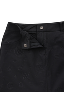 Women's Logo Embo A Line Skirt - Black