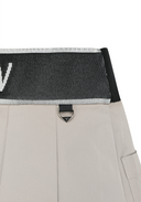 Women's Banded Flare Skirt - Light Beige
