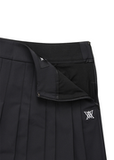 Women's Double Pleats Skirts - Black