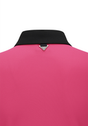 Women's Contrast Collar T-Shirt - Pink