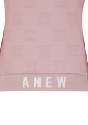 Women's Logo Pattern T-Shirt - Light Pink
