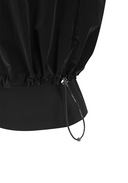Women's Woven Mix Layered T-Shirt - Black