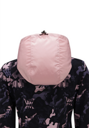 Women's Camo Pattern Hooded T-Shirt Cardigan - Light Pink