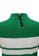 Women's Abstract Color Block Sweater - Green