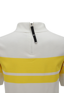 Women's Abstract Color Block Sweater - White
