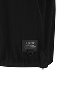 Women's Abstract Double Zip Anorak T-Shirt - Black