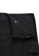 Women's Over Pleated Half Pants - Black