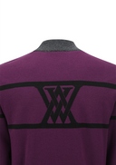 Men's Mock Neck Windproof Two Tone Sweater - Melange Grey