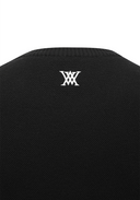 Men's Sleeve Tape Windproof Sweater - Black
