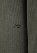 Men's Textured High Neck Half Zip T-Shirt - Dark Grey