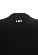 Women's Windproof Big Logo Sweater - Black