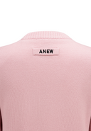Women's Windproof Big Logo Sweater - Light Pink