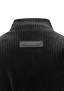 Women's Corduroy Middle Length T-Shirt - Black