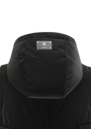 Women's Hooded Utility Padded Vest - Black