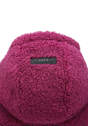 Women's Boucle Logo Hooded Sweater Vest - Wine
