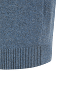 Men's Cashmere Round Sweater - Light Blue