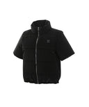 Women's Short Sleeve Grid Down Jacket - Black