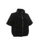 Women's Short Sleeve Grid Down Jacket - Black