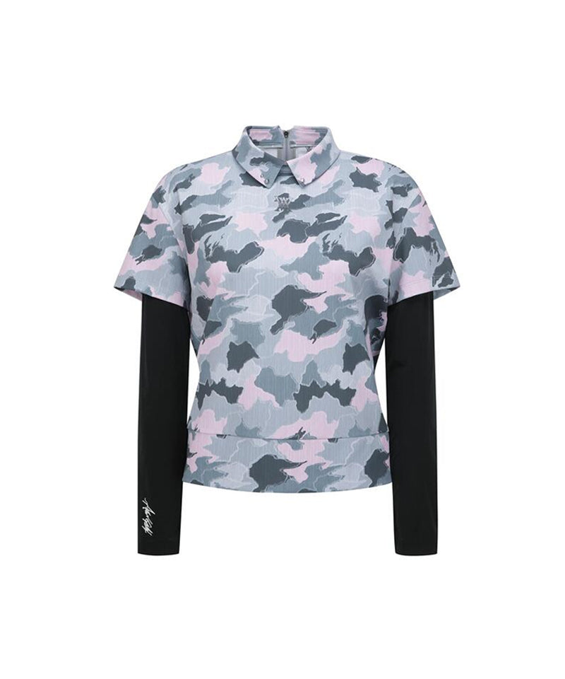 わずか☆ANEW GOLF☆HYBRID SHORT T-SHIRT Legacy Sale] ANEW Golf Women's SM Hybrid Long T-Shirt - Light Pink