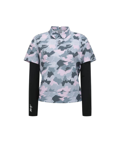 ☆ANEW GOLF☆ HYBRID LONG T-SHIRT Legacy Sale] ANEW Golf Women's SM Hybrid Long T-Shirt - Light Pink